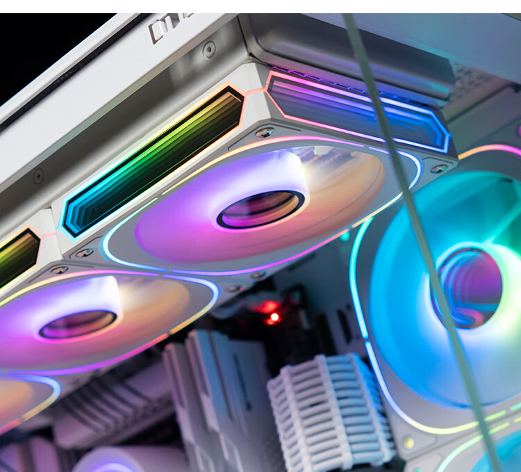 JONSBO FR-505B Iridescent Edition 12CM Case Fan (3-Sided & Axial Fan with Multi-Layer Mirror Effect/5V ARGB Motherboard Sync/PWM Male And Female Connectors) 19