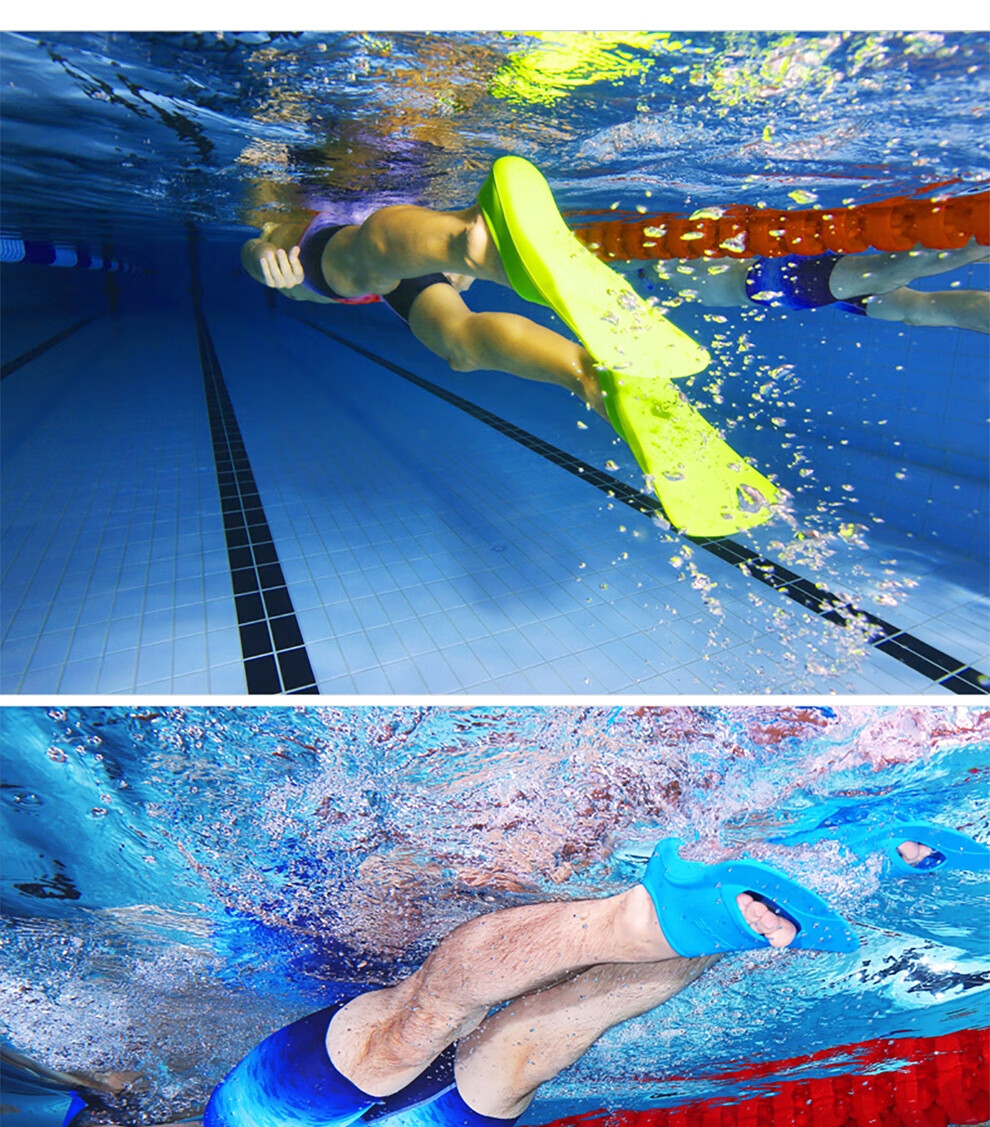 ZOKE Swimming Flippers, Professional Training Kickboard, Rubber Duck Foot Board, Diving And Snorkeling Equipment, 621505851-3, Size 30/32 5