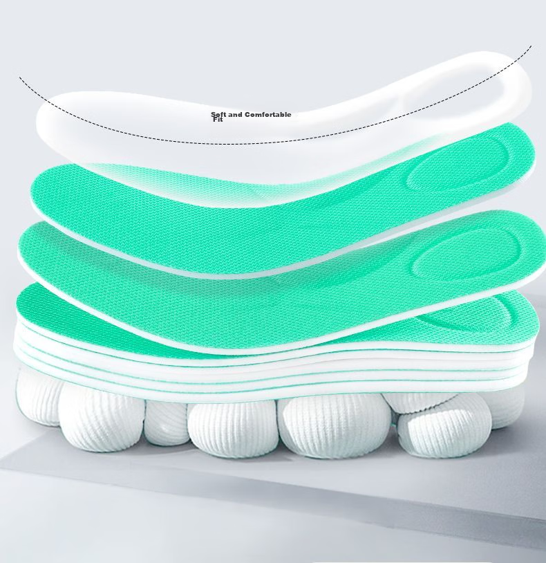 Warrior Sports Insoles for Men, Shock-Absorbing, Soft And Bouncy, Odor-Resistant, Breathable, Sweat-Absorbing, Military Training SDKJ, 1 Pair, Green And White, Size 45 8