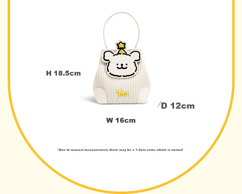 Toutou Line Drawing Dog Handbag, Shoulder Crossbody Bucket Bag for Women And Girls, Small Bucket Bag, Birthday Gift for Best Friend Or Girlfriend 21