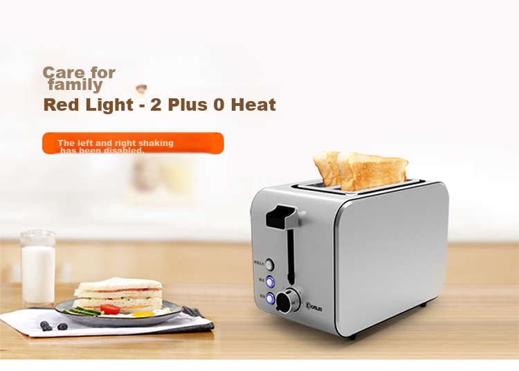Donlim Bread Toaster, Breakfast Maker, Sandwich Maker, Toaster Oven, Stainless Steel Body, Home Small Fully Automatic Wide Slot Toast Machine, Light Meal Maker DL-8117 2