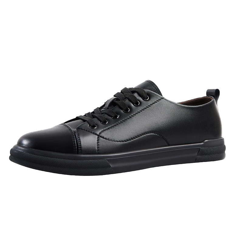 Chuwang Chef Work Shoes, Non-Slip, Oil-Resistant, Water-Repellent, Kitchen Casual Leather Shoes, Versatile Lace-Up Men's Shoes C5011