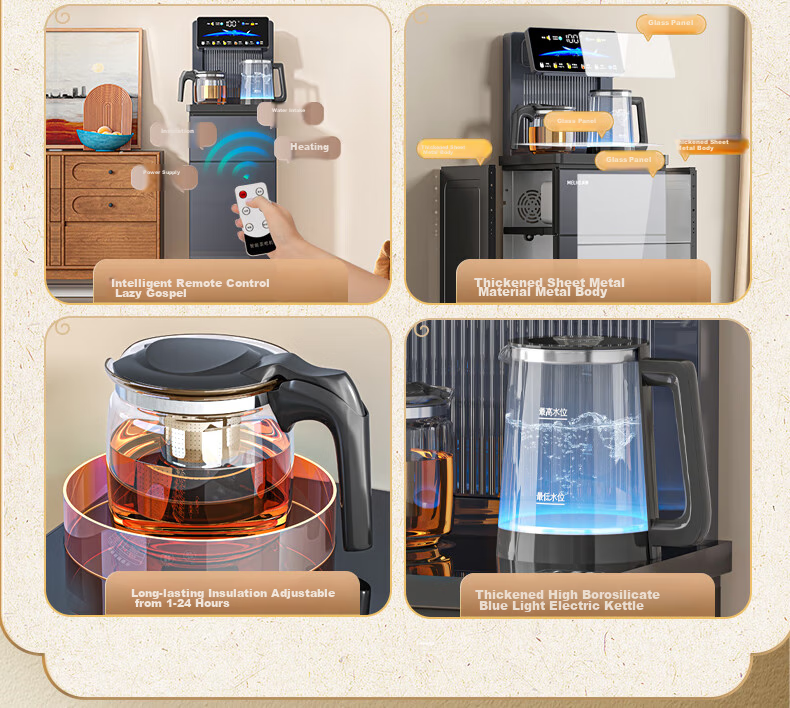 MeiLing Home Water Dispenser with Cooling And Heating Functions, High-End Smart Remote Control, Bottom-Loading Water Tank, Touch Control Large Screen, One-Touch Temperature Selection, Cold And Hot Model MY-C956 3