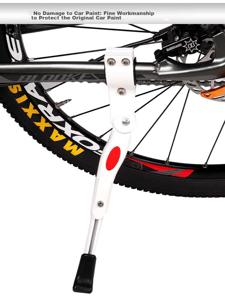 BIKEBROS Bicycle Foot Support, Durable And Adjustable, for Mountain Bikes And Road Bikes, Bike Support Stand, Parking Rack, Adjustable Foot Support, Black 5
