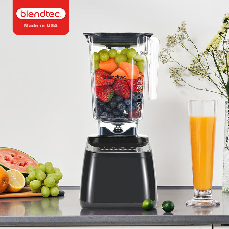 Blendtec Home High-Speed Blender Multifunctional Food Processor with Physical Heating, 1560W Touch Control, 650ml, Black