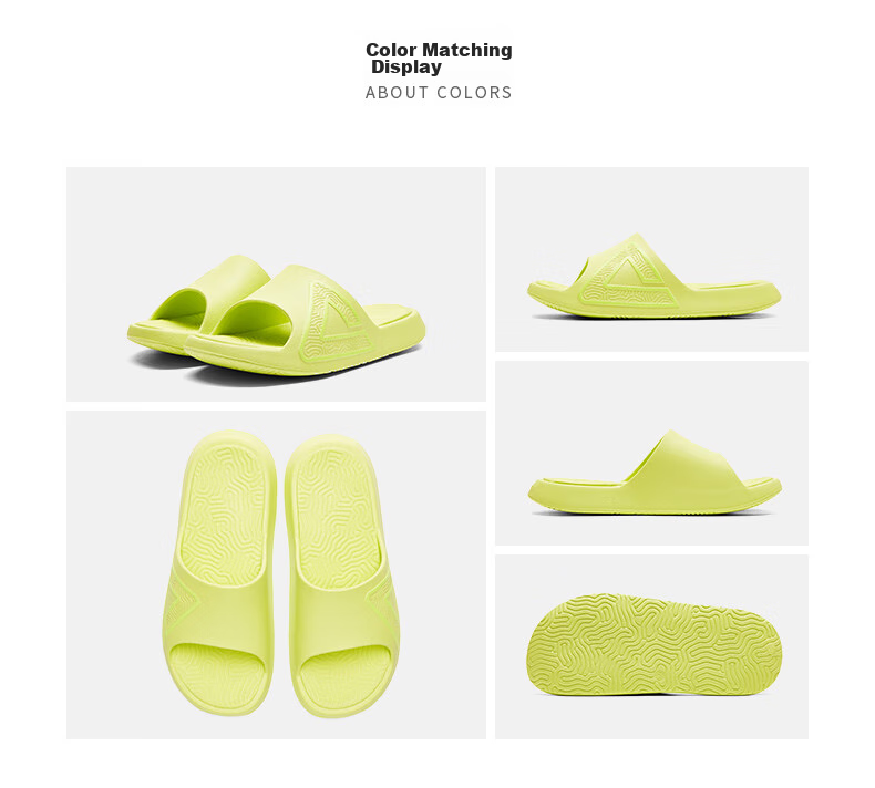 PEAK Taiji Men's Summer Sports Fashion Sandals, Comfortable Outdoor Soft Elastic Height-Increasing Beach Slippers DL410517 12