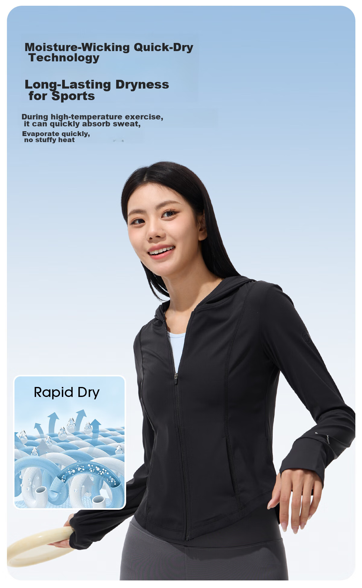 CAMEL Sun Protection Clothing for Women, Breathable UPF50+ UV Protection, Lightweight Jacket [Panda Ice Pop] A24BZ00197 10