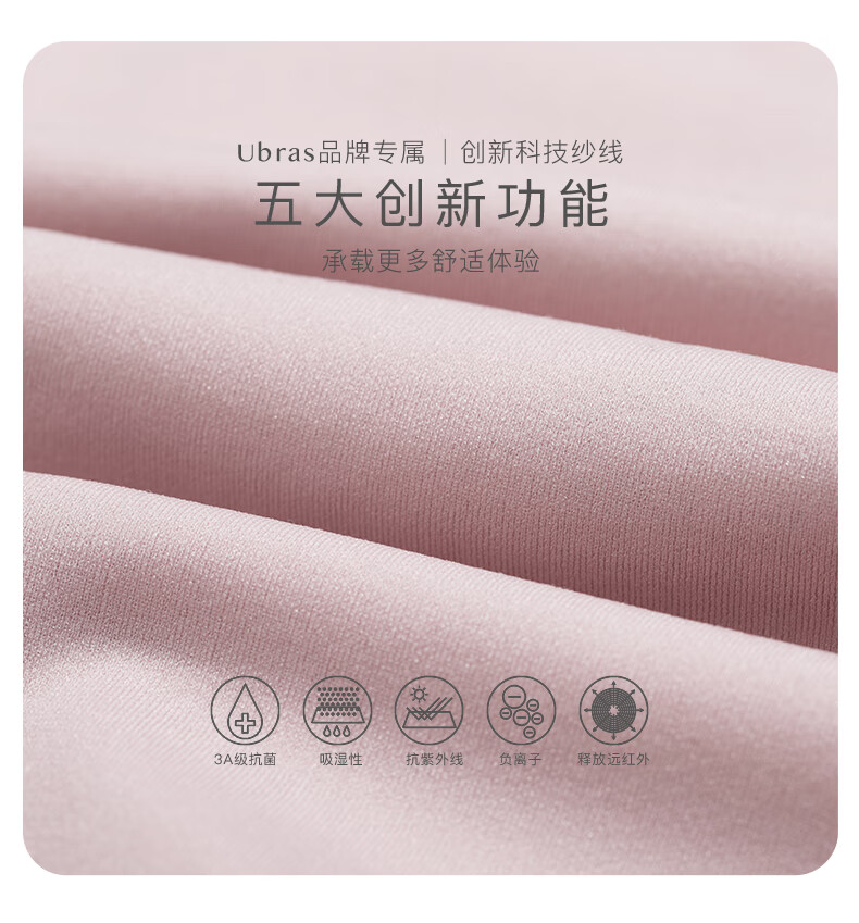 75916-Ubras无尺码方领小浪花背心文胸内衣女无钢圈无痕透气美背文胸 大提琴色 均码 (A-C杯/90-130斤/底围70-85)-详情图