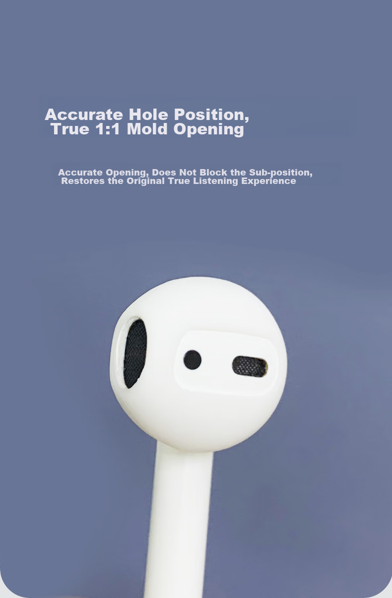 Masentek ES11 Earphone Eartip Protective Cover, Compatible with AirPods 1/2 First And Second Generation Bluetooth Headphones, Apple Pro34 Third And Fourth Generation Semi-In Earphones, Non-Slip Silicone Accessory 5