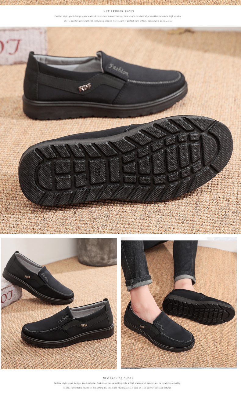 Ankang Old Beijing Cloth Shoes for Men, Breathable Waterproof Dad Shoes, Soft-Soled AK33623 for Middle-Aged And Elderly, Coffee Color, Size 47 15