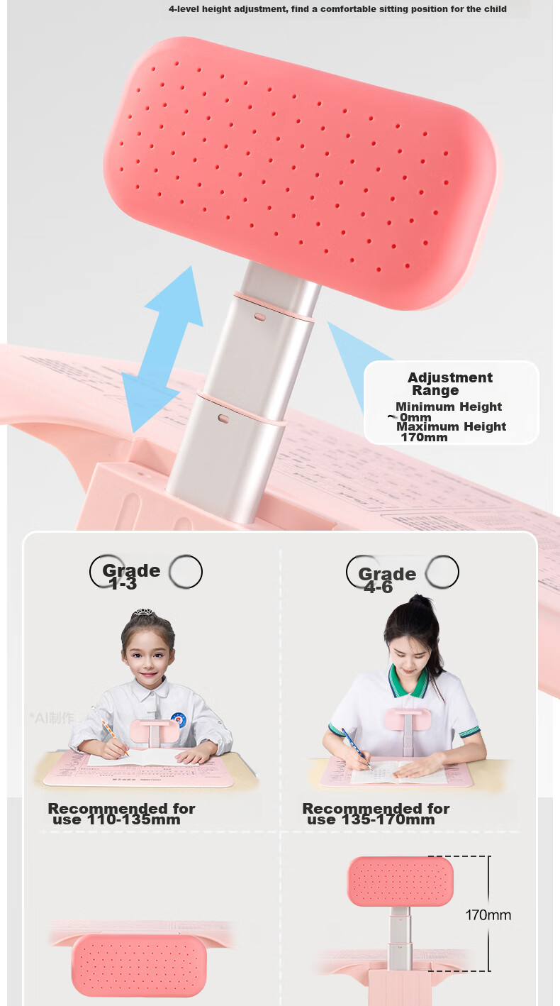 Deli Posture Corrector for Hidden Wear, Prevents Children from Hunching Over And Slouching, Corrects Poor Posture, Protects Nearsightedness, No Installation Required, Large Board Style, Birthday And Graduation Gift for Boys And Girls 8
