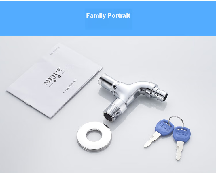 MEJUE Lockable Faucet Outdoor Brass Body 1/2 Inch Extended Mop Sink with Key Washing Machine Faucet Z-016302 8