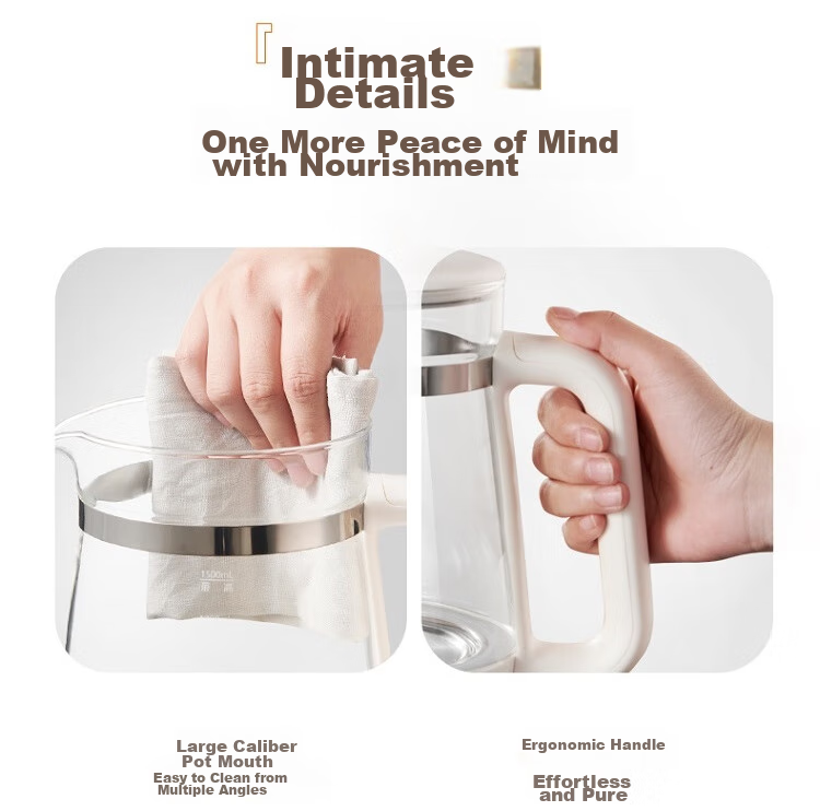 SUPOR ZMD Assured Series, Health Pot, 1.5L, High Borosilicate Glass, Multifunctional, Smart Reservation, Fully Automatic Heating, Tea Pot, SW-15Y22 29