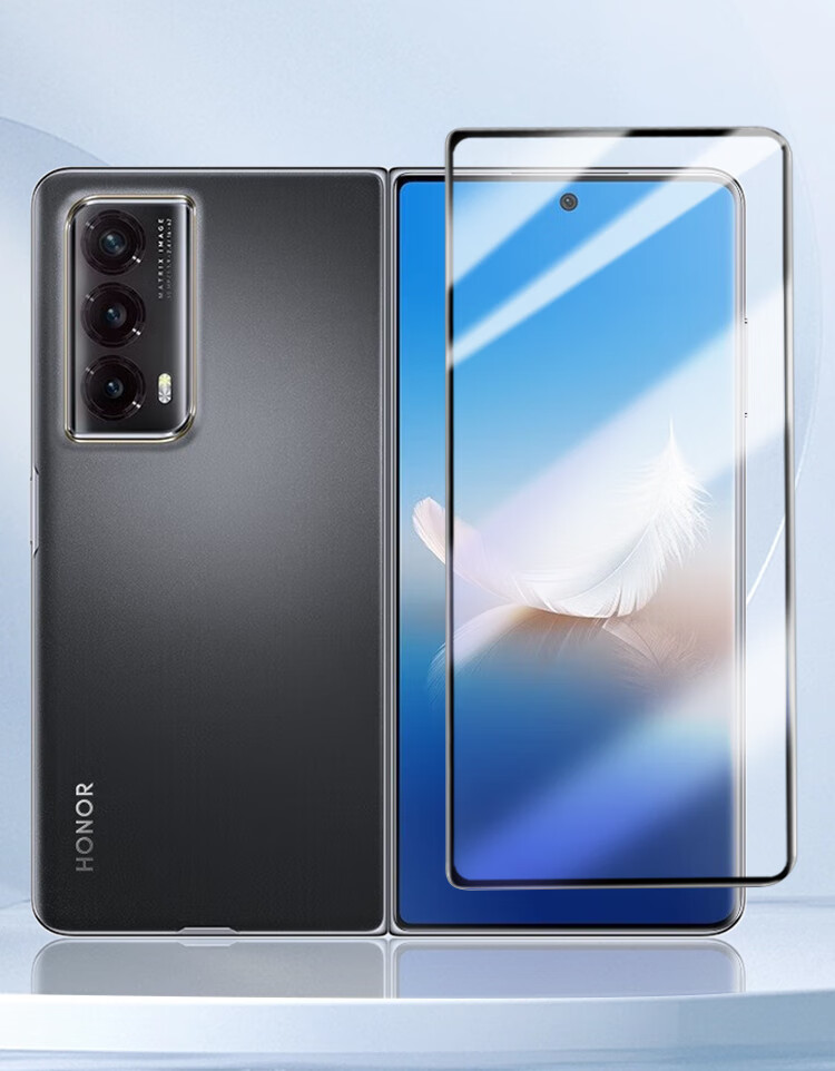 ESCASE [2-Pack] Tempered Glass Screen Protector for Honor Magic Vs2 Vs3 Foldable Phone, Classic Edition, Full Coverage Ultra-Thin Front and Outer Screen, Drop-Resistant, Anti-Fingerprint, HD Film 3