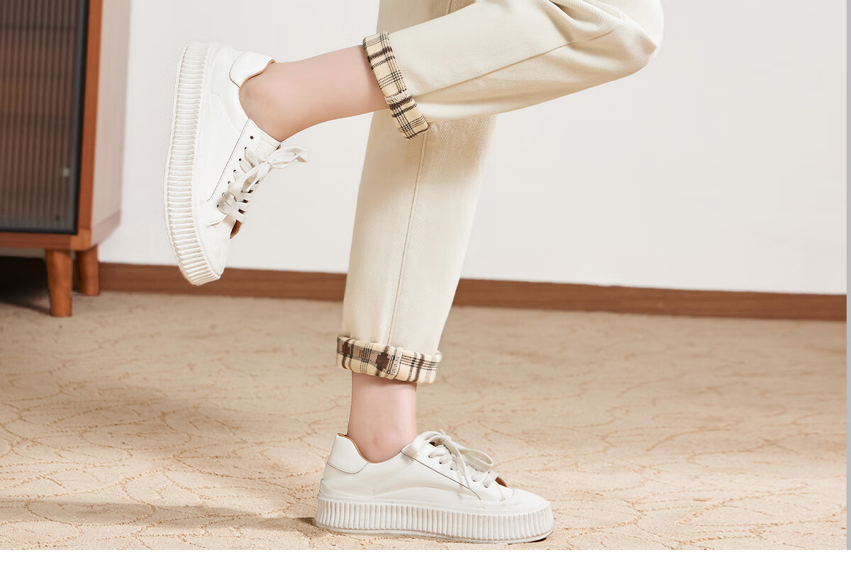 PinCai Women's Jeans, Spring And Autumn White High-Waisted Slimming Heightening Versatile Casual Trousers P143N1010 41