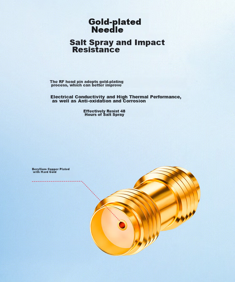 BOYANG High-Frequency RF Coaxial Connector 50 Ohm SMA Female to SMA Adapter SMA Straight-Through Female Connector SMA Double Female Adapter 1 Piece BY-SMA 5