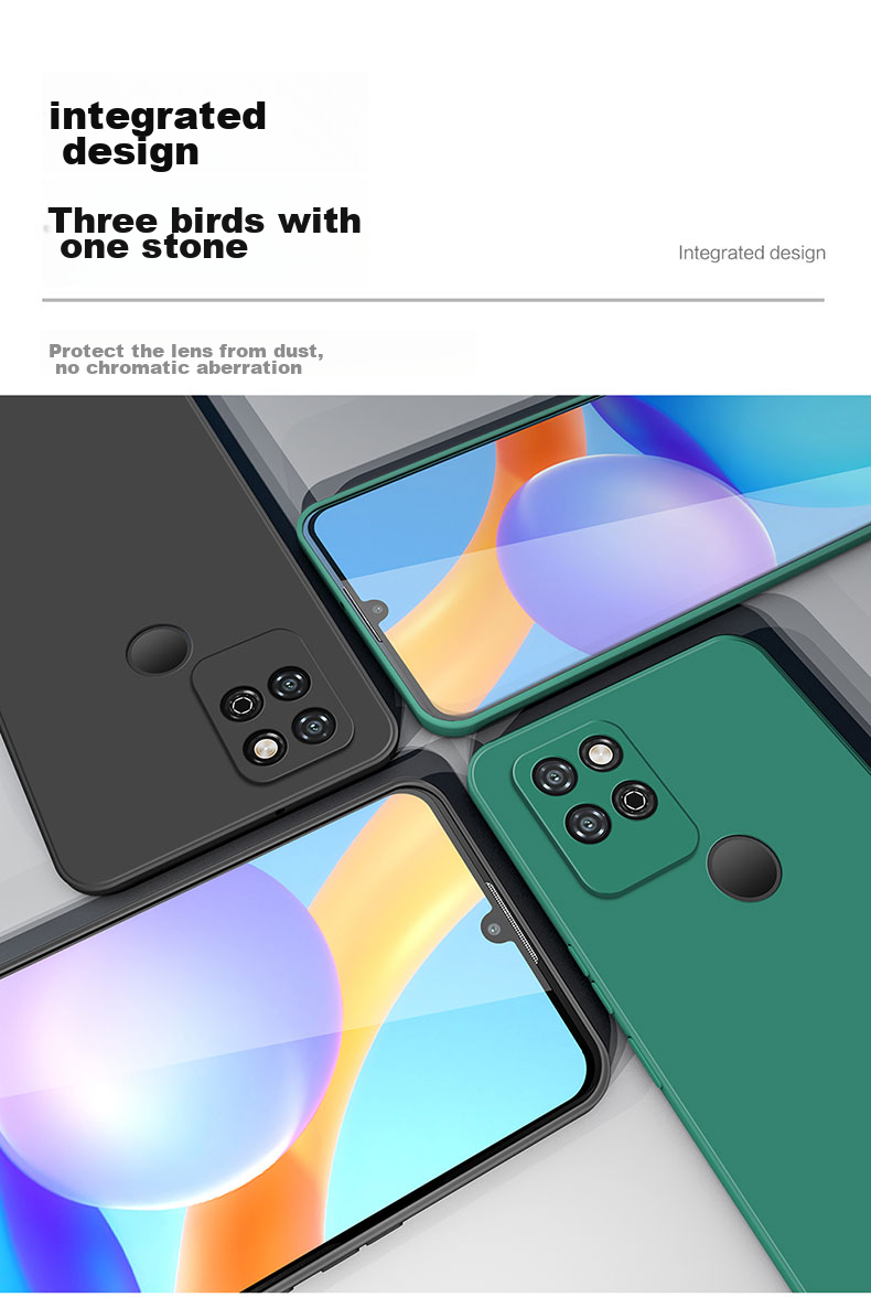 HotFire Phone Case for Honor Play 5T, Honor Play 5T Protective Cover, Full Lens Protection Upgraded Frosted Anti-Drop Silicone Soft Shell for Men And Women - Midnight Black 5