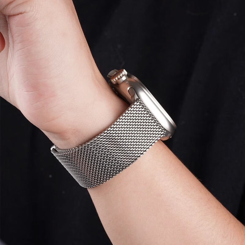 Biaodai Brother Apple Watch Ultra 3 Band Pure Titanium Metal Apple Watch Ultra 2 Silicone SE3 Titanium iWatch S11/10/9/8/7 Magnetic Titanium Wristband 15