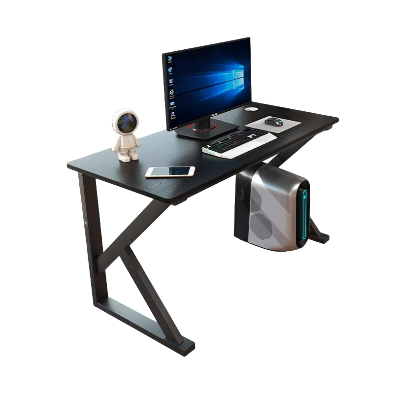 Yameile Computer Desk, Thickened And Reinforced Desktop, Study Table, Office Home Simple Gaming Desk, Black, 100*50
