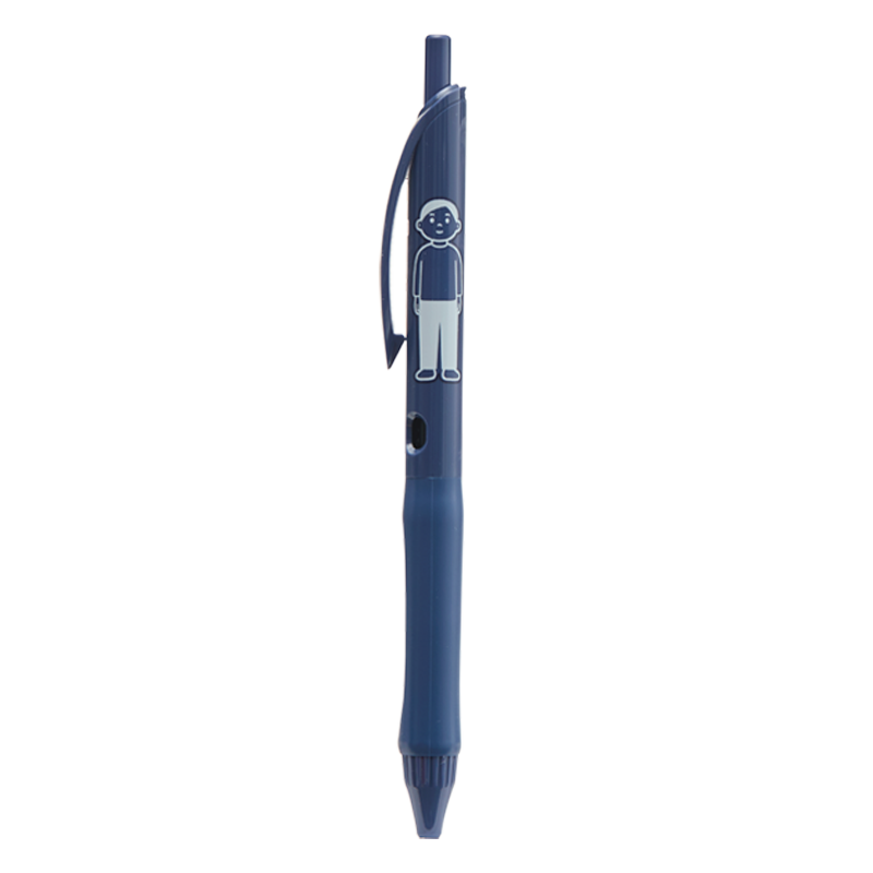 KOKUYO Noritake Vividry Collaboration Retractable Gel Pen, Office Signing Pen, 0.5mm Black Ink, Blue Barrel, 1 Piece, WSG-PR2X302B
