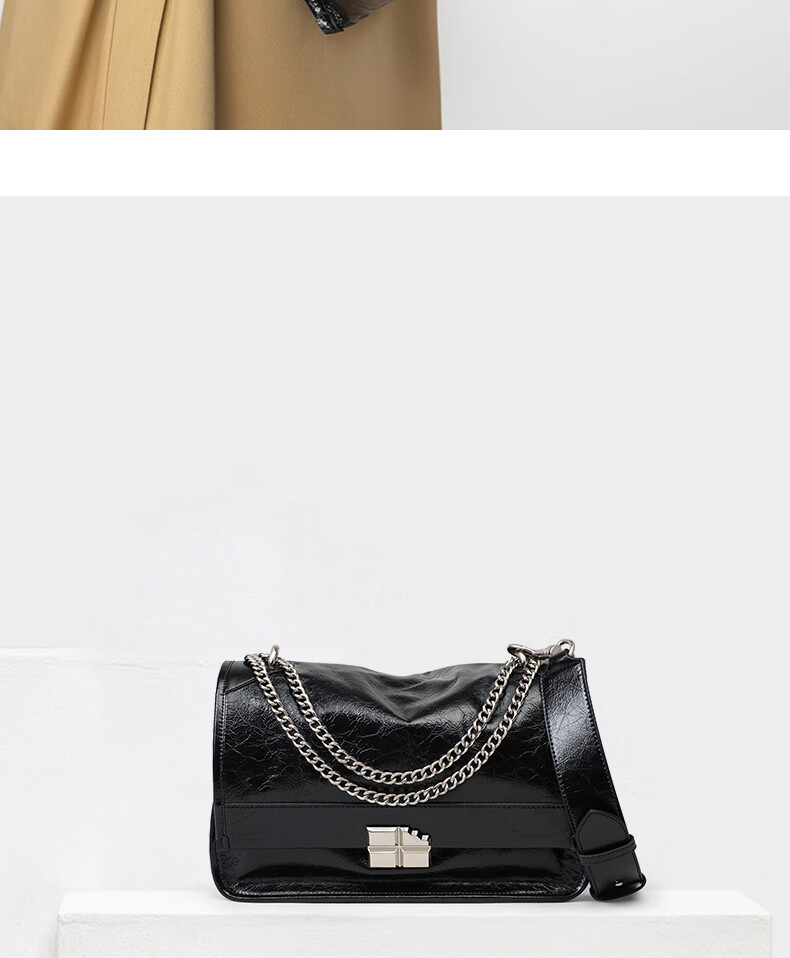Aiqinghai Top-Grain Leather Handbag, Women's Shoulder Crossbody Bag, Underarm Tote Bag, Birthday Mother's Day Gift, Practical Present for Mom 4
