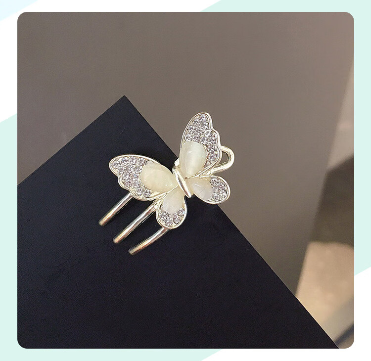 CHIMERA Elegant Hair Claw Clip with Flower And Shark Design, Luxurious Hair Clip for Back of Head, Bun Maker, Mid-Autumn Festival Gift for Wome 43