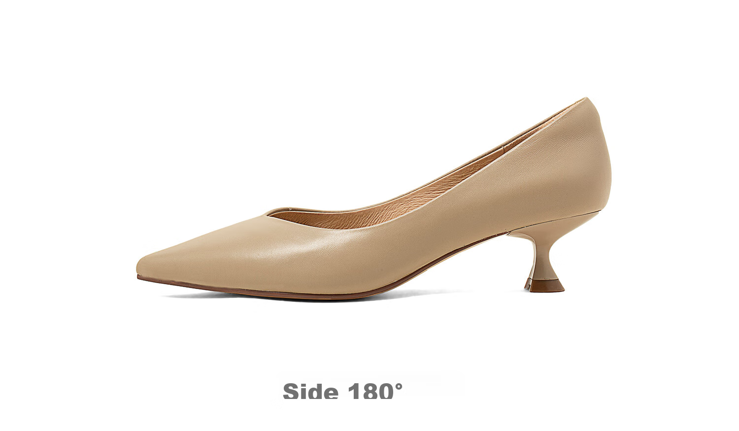 COMELY Elegant High Heels for Women, Spring And Summer New Black Commuter Ladies Genuine Leather Pumps, Versatile And Comfortable, Apricot Color, Size 39 25