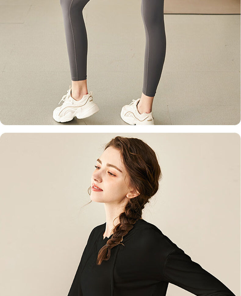 XUEXIMAN Yoga Wear Sports Top for Women, Loose-Fitting Elegant Quick-Dry Long Sleeve Outer Wear Casual Jacket, Hooded Pilates Fitness Clothing 15