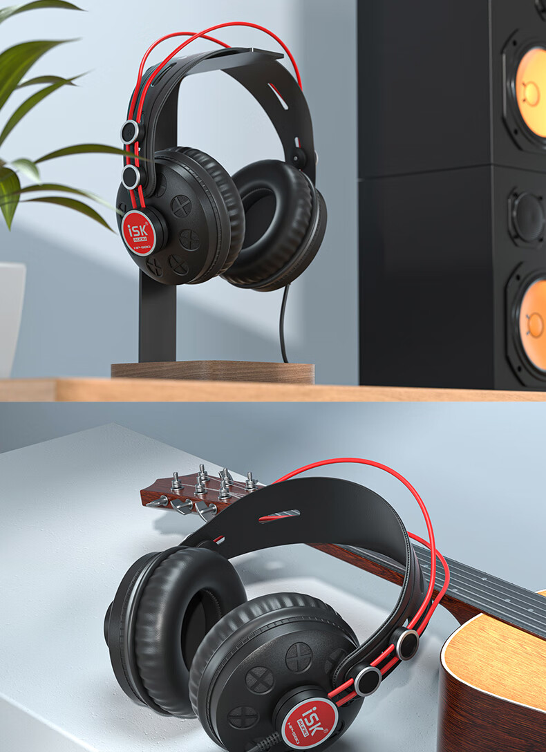 ISK HP-580 Professional Over-Ear Monitoring Headphones, Comfortable Full-Enclosed Cavity Design, Gaming Headphones for Computer, Mobile Phone, Sound Card, Karaoke Recording, And Gaming Music 11