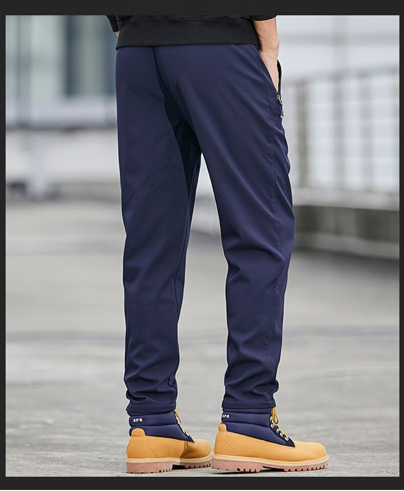 JEEP SPIRIT Men's Sports Pants, Spring And Autumn Casual Trousers, Loose-Fitting Tactical Long Pants, Outdoor Long Pants for Men, Gray, 2XL 22