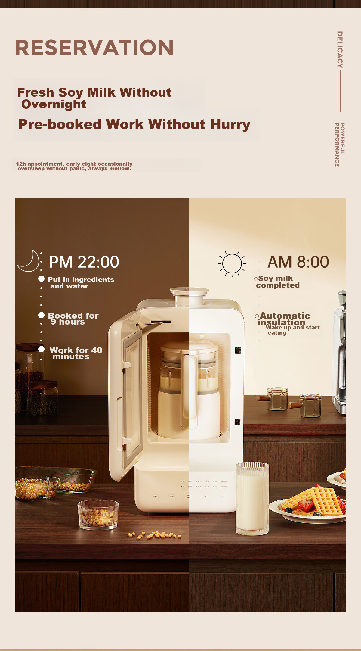 Beiouwolang Mini Refrigerator Blender Soy Milk Maker Quiet Operation Home Use Food Processor Heating Fully Automatic Juicer Multi-Functional Easy-To Cereal Health Supplement Machine M1 14