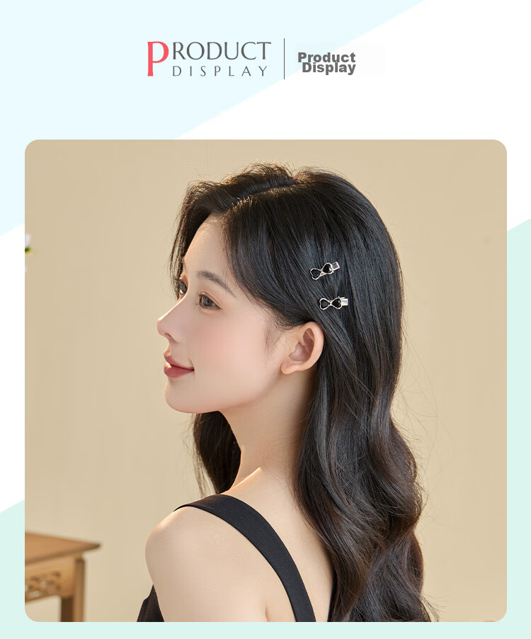 CHIMERA Light Luxury Rhinestone Bow Hair Clip, Internet Celebrity Bangs Clip, Side Hairpin, Hair Clip for Women, Mid-Autumn Festival Gift 12