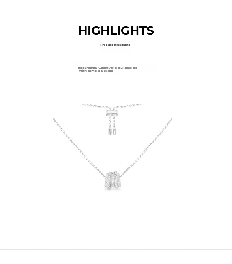 APM Monaco Multi-Loop Lucky Slim Waist Necklace Sweater Chain Women's Light Luxury High-End Gift for Wome 2