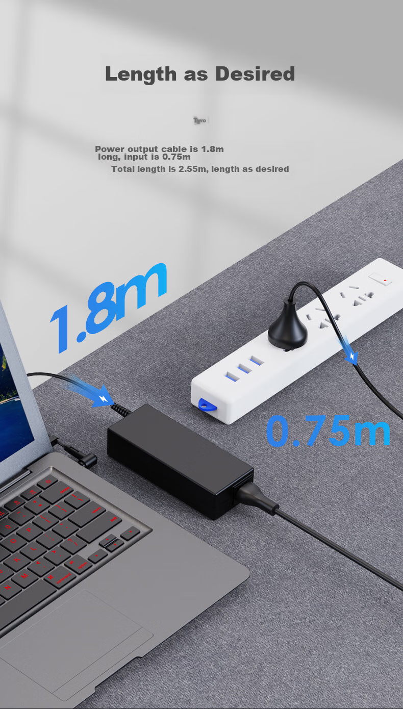Elei Compatible with Shenzhou Xuanlong A40L-741 K610D Laptop Power Adapter Charger Cable, 19V 4.74A Small Plug 4.0*1.7 6