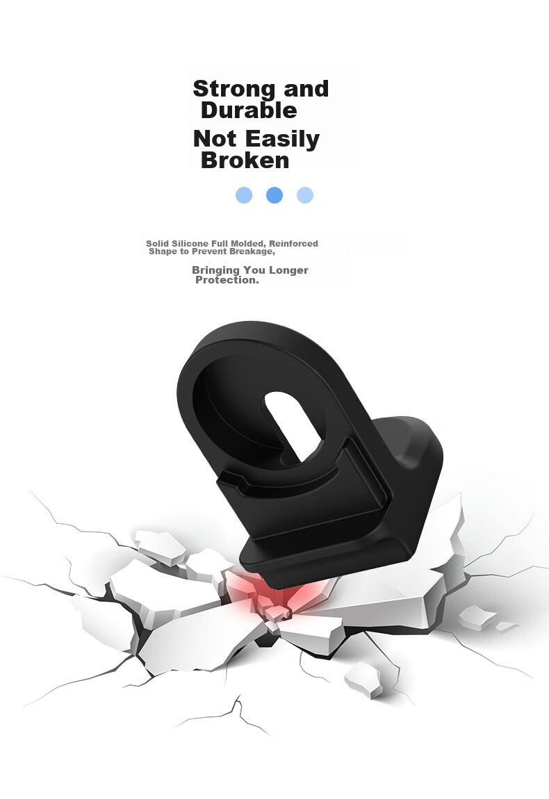 KMaxAI Wireless Charger Stand for Huawei GT 6/5, Compatible with Watch 4/3/2 Pro, Silicone Base for 46/42/41mm Watch, USB Charging Cable Tray, White 8