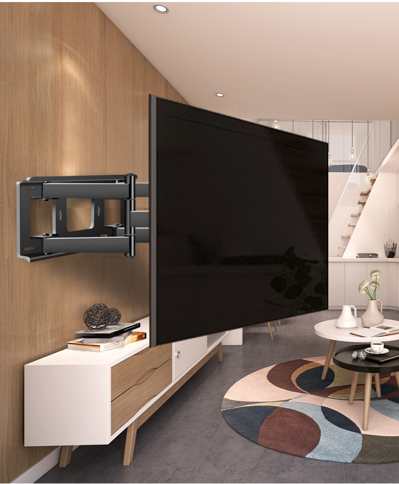 HILLPORT Conference Flat Panel TV Mount Telescopic Rotating Embedded TV Wall Bracket for JAV Hisense Huawei MAXHUB All-in-One Teaching Machine Commercial Display 65/75/90 Inch DY999S 14