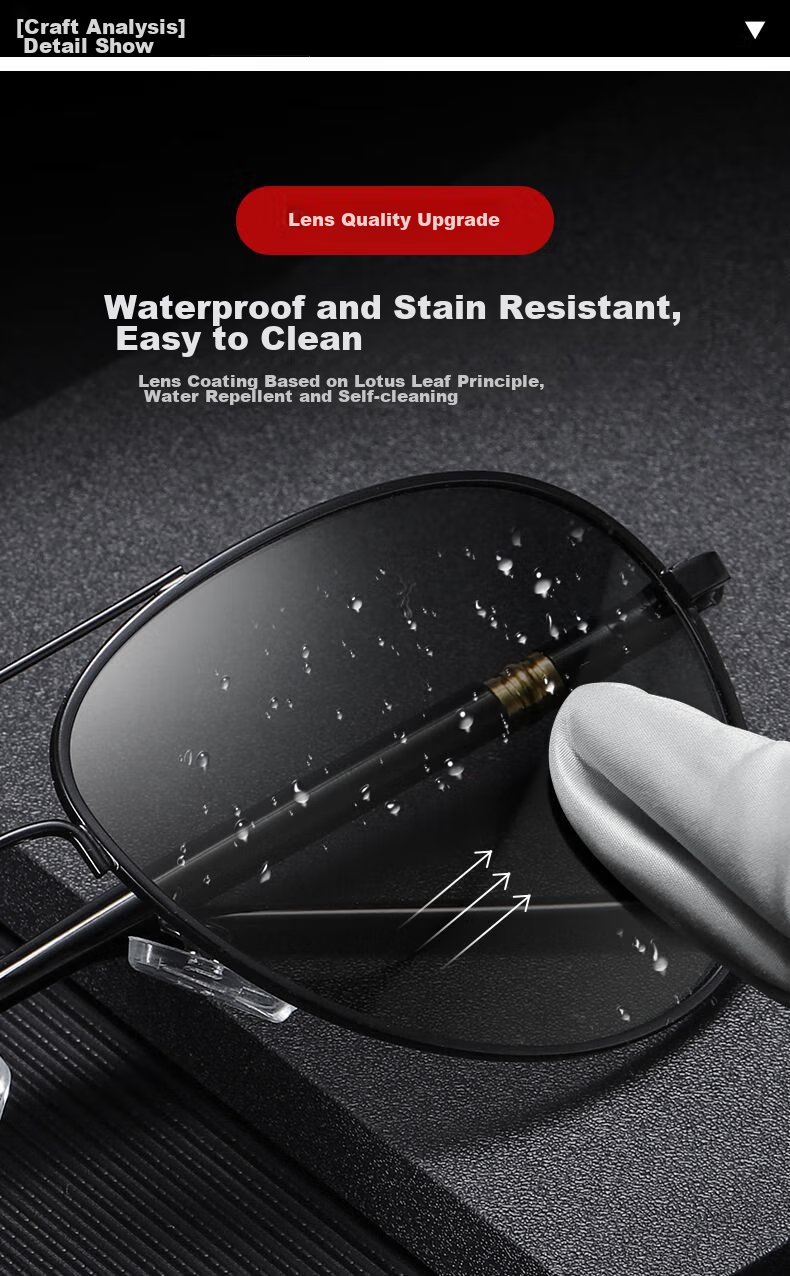 LESCA LUNETIER Day And Night Smart Polarized Sunglasses for Men with UV Protection And High Definition Lenses for Fishing, Driving, And General Use 8