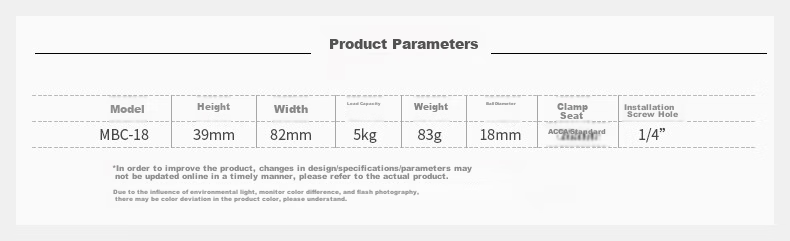 Leofoto Gimbal, Mini 360-Degree Panoramic Portable Gimbal for Smartphones And DSLR Cameras, Spherical Gimbal MBC-20 3