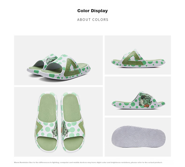 PEAK Taiji Slippers - Crocodile-Shaped Soft And Comfortable Trendy Beach Platform Sneakers And Slippers for Men DL410281 19