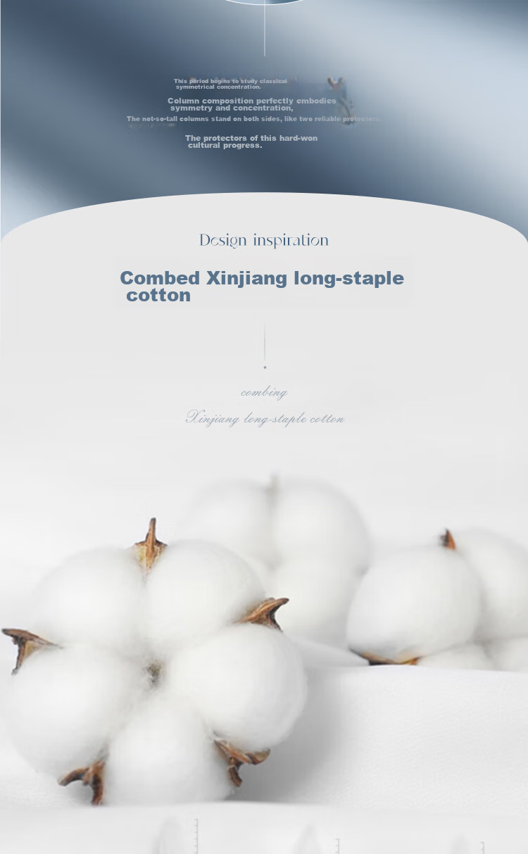 Mengjie Jiafang 100% Long-Staple Cotton High-End Luxury Four-Piece Bedding Set, Pure Cotton Embroidered Bedsheet And Duvet Cover, for 1.8m Bed, 220*240cm, Aivite - Blue 3