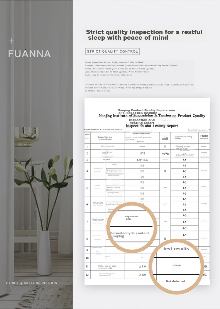 FUANNA Home Textile Mattress, All-Cotton Fabric Antibacterial Protective Mattress Pad, Double-Sized Non-Slip White, 180*200cm 16