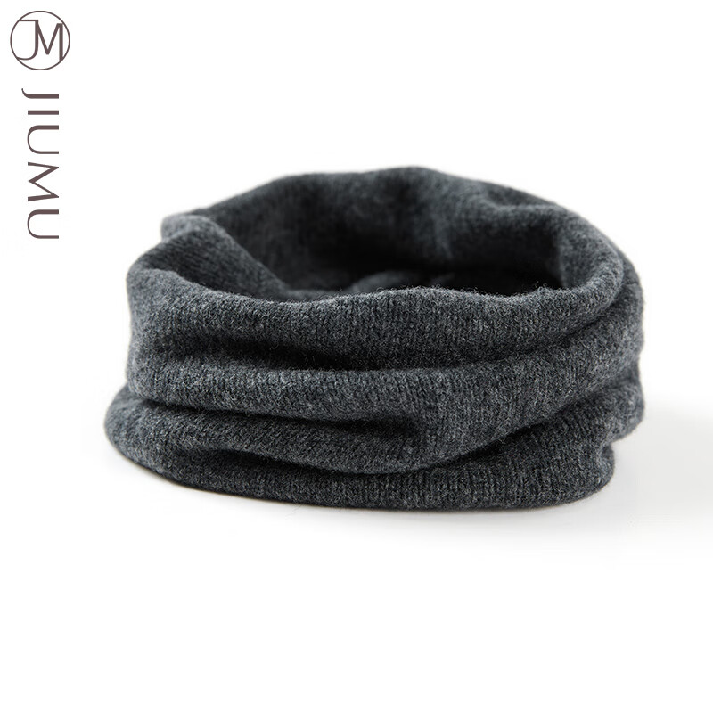 Мужской шарф-труба JIUMU из 100% шерсти, для защиты от холода осенью и зимой, для езды на велосипеде, уличный шарф