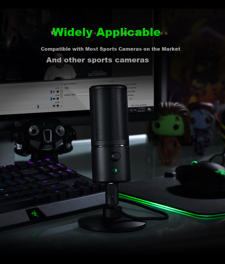 Razer Mythic V3 Mini Desktop Microphone for Live Streaming And Singing, RGB Black 4