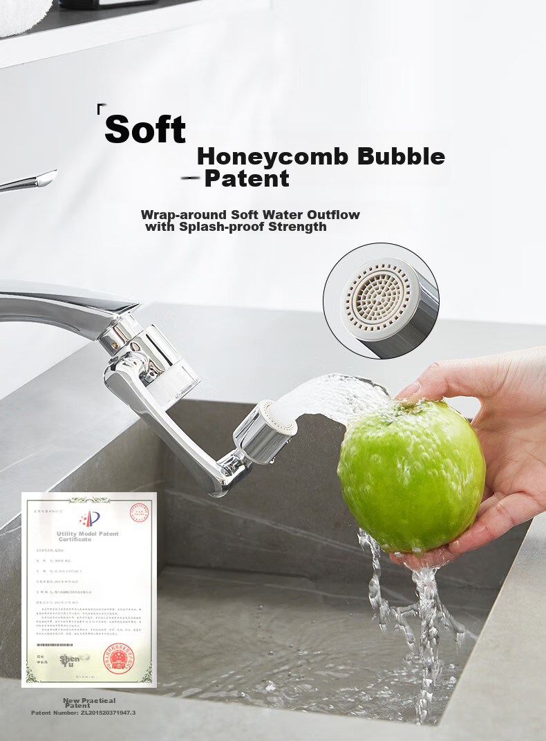 SUPOR Faucet Aerator, 1080 Filter Extender, Kitchen Sink Universal Rotating Splash-Proof Device, Mechanical Arm S 14