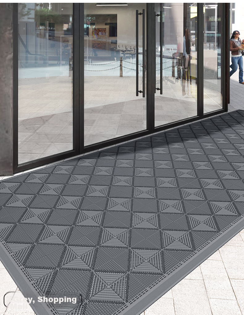 Boneng Entrance Mat, Outdoor Interlocking Non-Slip Mat, Indoor Doorway Foot Mat, Entrance Floor Mat, 75x120cm 6
