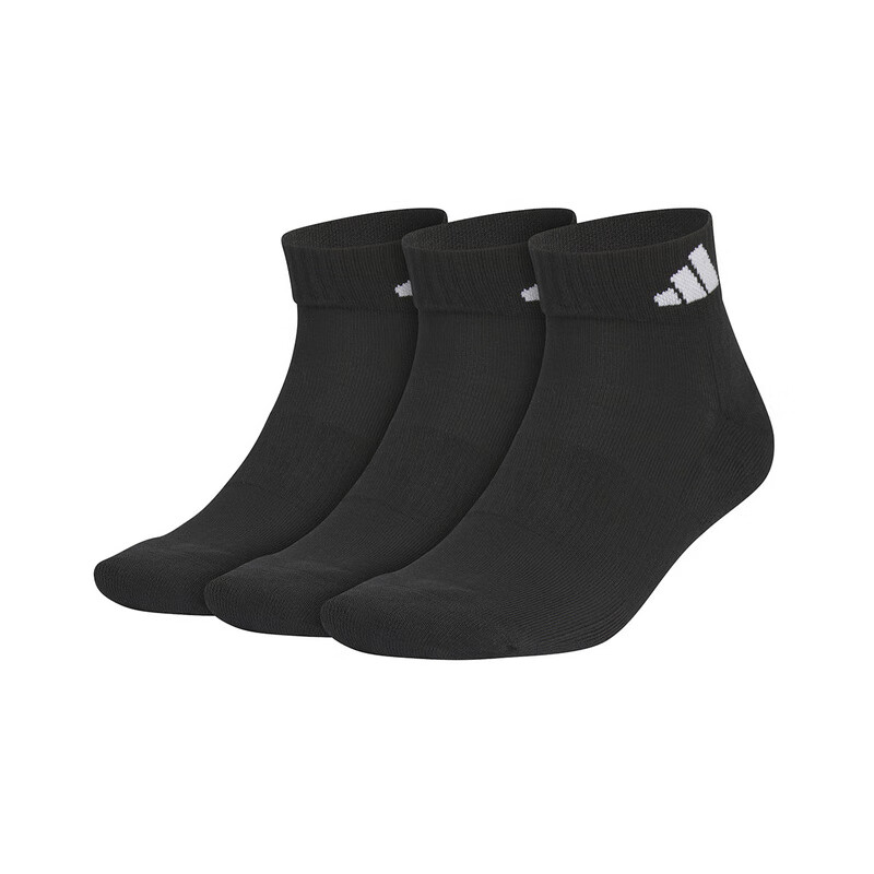 Adidas Men's And Women's Socks, Three-Pair Pack, Comfortable Casual Sports Socks, JC9270 2