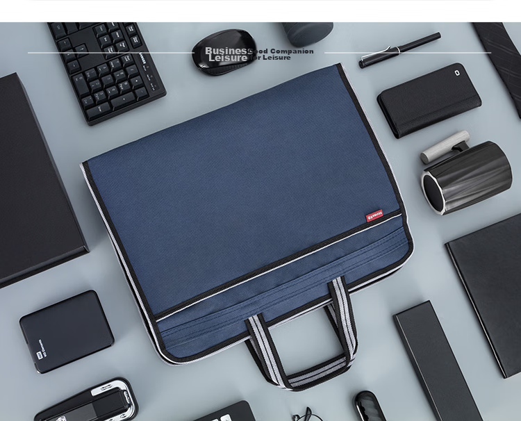 TIANSE Handheld Zipper Document Bag Briefcase for Men And Women, Simple 3D Business Office Meeting File Bag, Promotional Training Portable Large Capacity, Customizable TS-225 13