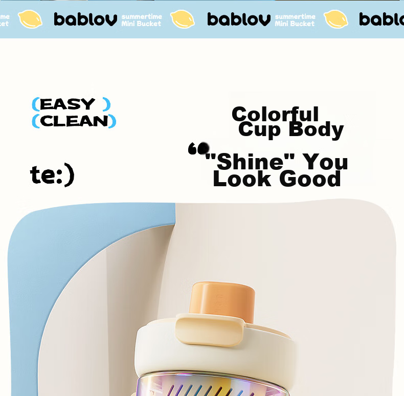 BABLOV Children's Straw Cup, Glass Water Bottle, Portable, Heat-Resistant, Student Tea Compartment Separable Cup, Anti-Scalding Cup Cover, 500ml 9