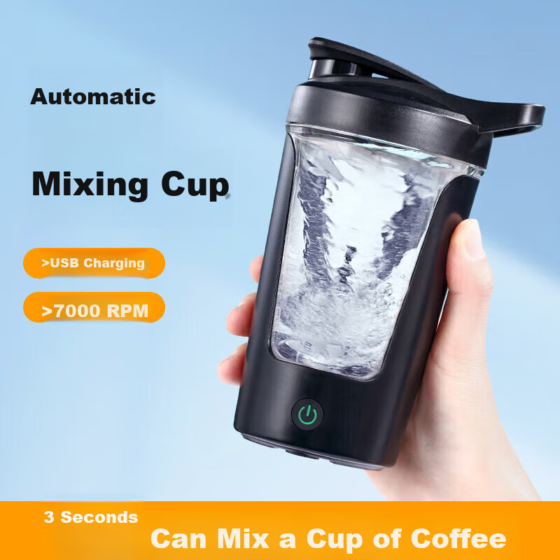 Xiduomi Fully Automatic Shaker Bottle, Electric Blender Cup, Rotating Coffee Milkshake Protein Powder Portable Fitness Sports Bottle for Men And Wome
