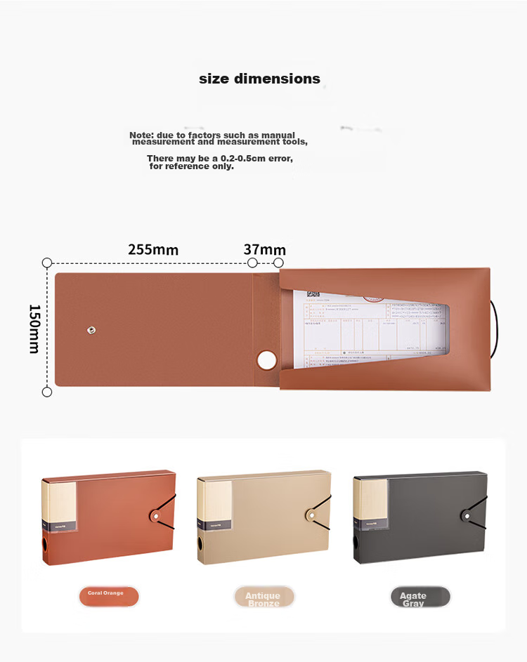 TIANSE A4 Transparent File Box, 20mm Document Box, Transparent ID Photo Storage Box, Waterproof Organizer Box for Office Supplies, TS-314 9